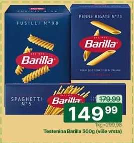 Testenina Barilla 500g više vrsta