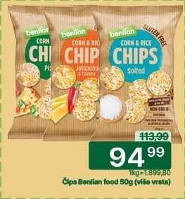 Čips Benlian food 50g (više vrsta)