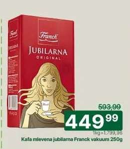 Kafa mlevena jubilarna Franck vakuum 250g