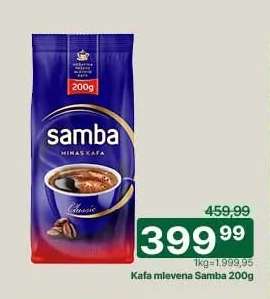 Kafa mlevena Samba 200g