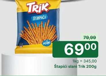 Štapići slani Trik 200g