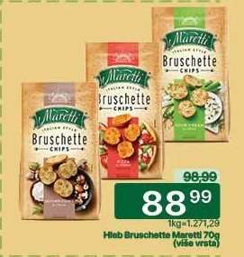 Hleb Bruschette Maretti 70g