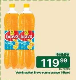 Voćni napitak Bravo sunny orange 1,5l pet