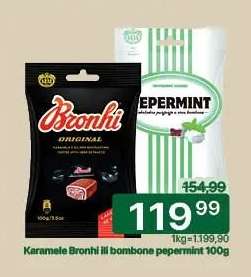 Karamela Bronhi ili bombone Pepermint 100g