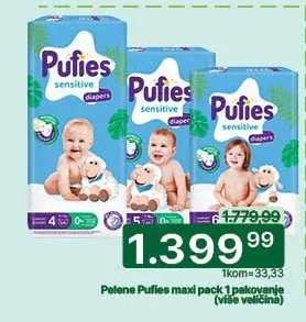 Pelene Pufies maxi pack 1 pakovanje