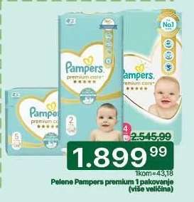 Pelene Pampers premium 1 pakovanje