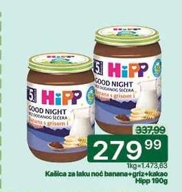 Kašica za laku noć banana+griz+kakao Hipp 190g