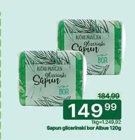 Sapun glicerinski bor Albus 120g