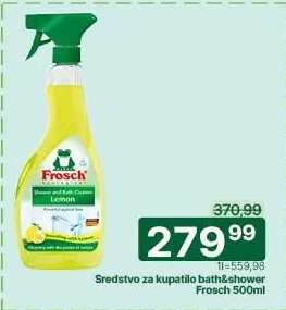 Sredstvo za kupatilo bath&shower Frosch 500ml