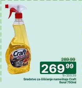Sredstvo za čišćenje nameštaja Craft floral 750ml