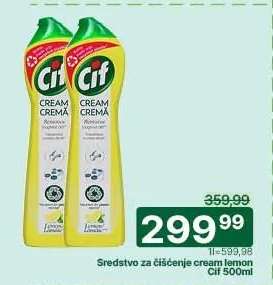 Sredstvo za čišćenje cream lemon Cif 500ml