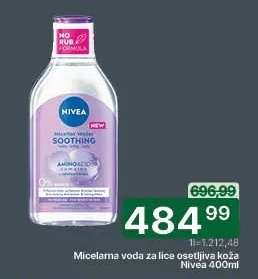 Micelarna voda za lice osetljiva koža Nivea 400ml