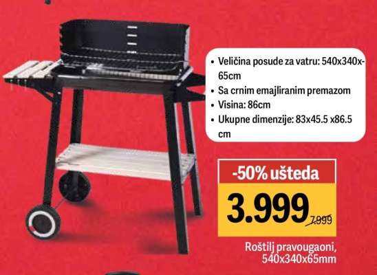 Roštilj pravougaoni