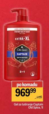 Gel za tuširanje Captain Old Spice 1l