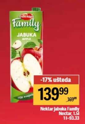 Nektar jabuka Family Nectar, 1,5l