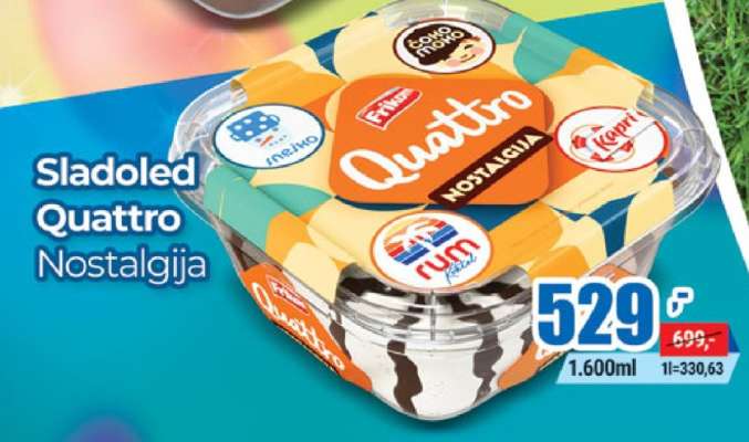 Sladoled Quattro Nostalgija