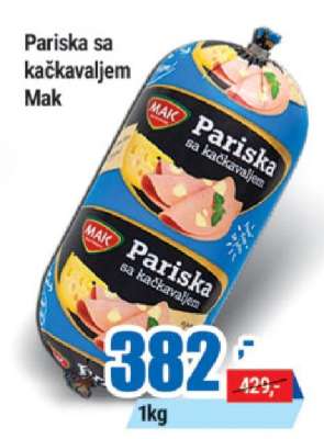 Pariska sa kačkavaljem Mak