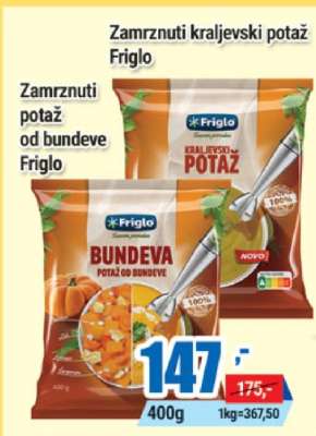 Zamrznuti kraljevski potaž Friglo