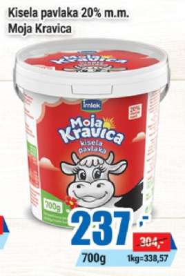 Kisela pavlaka 20% m.m. Moja Kravica