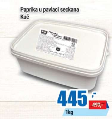 Paprika u pavlaci seckana Kuč