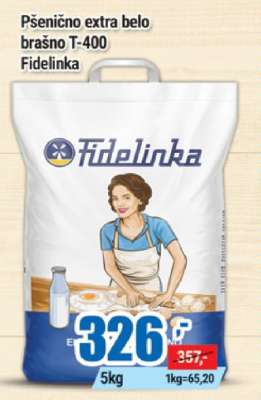 Pšenično extra belo brašno T-400 Fidelinka