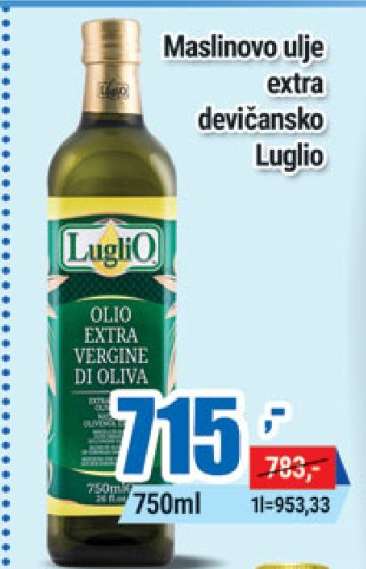 Maslinovo ulje extra devičansko Luglio