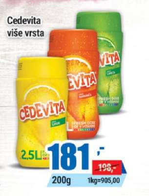 Cedevita više vrsta