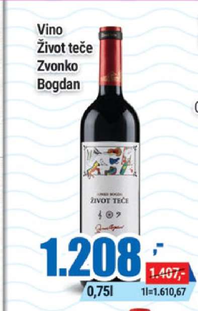 Vino Život teče Zvonko Bogdan