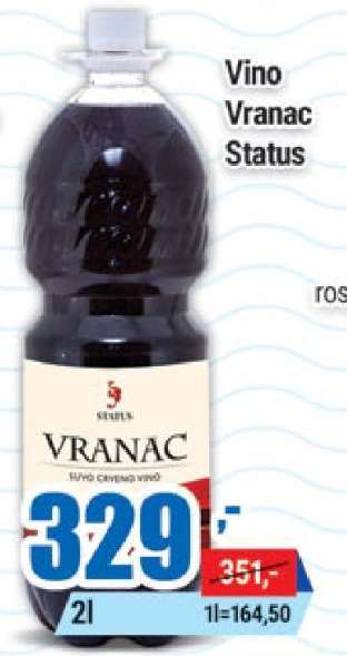 Vino Vranac Status