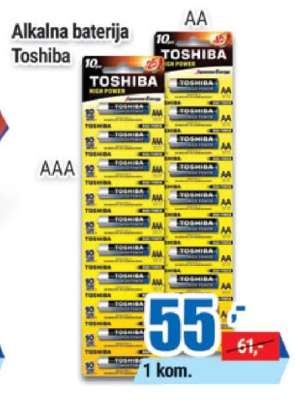 Alkalna baterija Toshiba