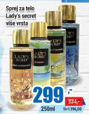 Sprej za telo Lady's secret