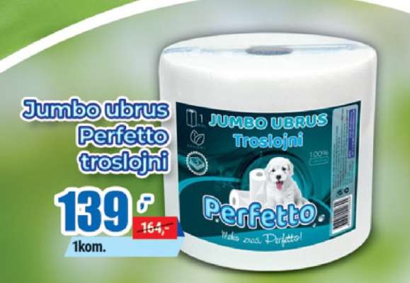 Jumbo ubrus Perfetto troslojni