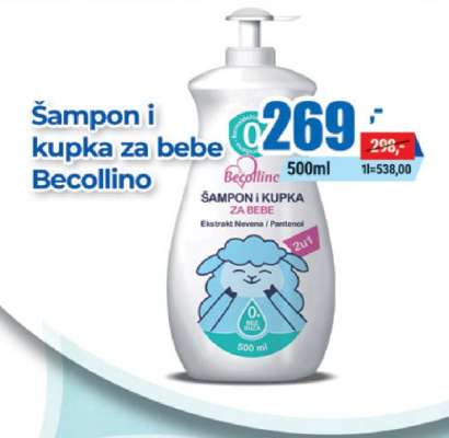 Šampon i kupka za bebe Becollino
