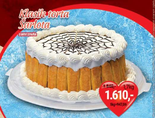 Klasik torta Šarlota