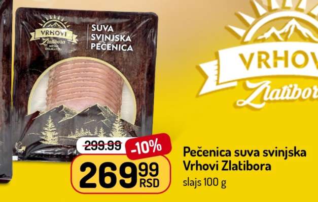 Pečenica suva svinjska Vrhovi Zlatibora