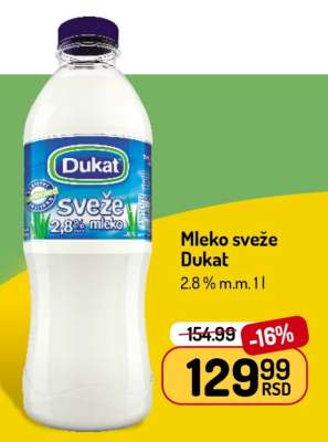 Mleko sveže Dukat