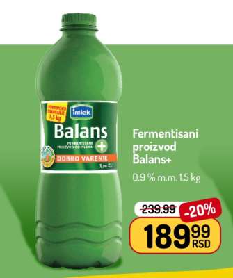 Fermentisani proizvod Balans+