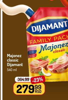 Majonez Classic Dijamant