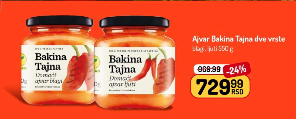Ajvar Bakina Tajna dve vrste
