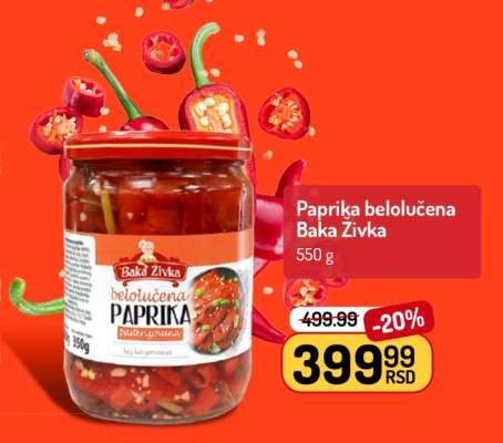 Paprika belolučena Baka Živka