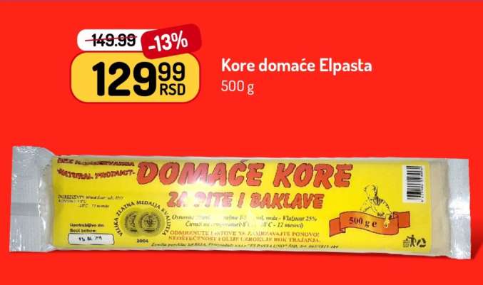 Kore domaće Elpasta