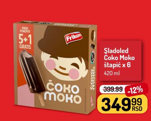 Sladoled Čoko Moko štapić x 6