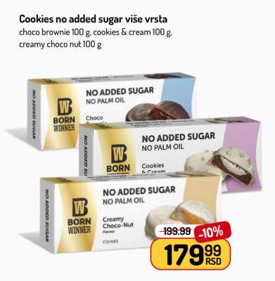 Cookies no added sugar