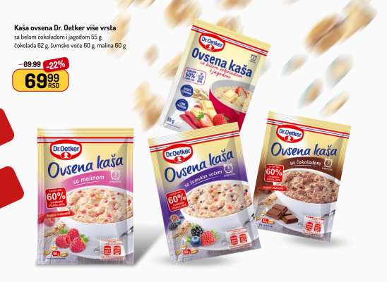 Kaša ovsena Dr. Oetker više vrsta