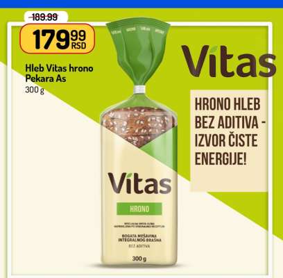 Hleb Vitas hrono Pekara As