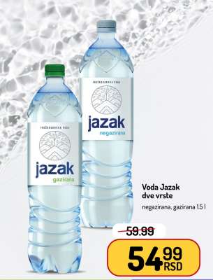 Voda Jazak dve vrste