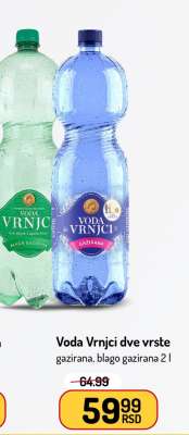 Voda Vrnjačka dve vrste