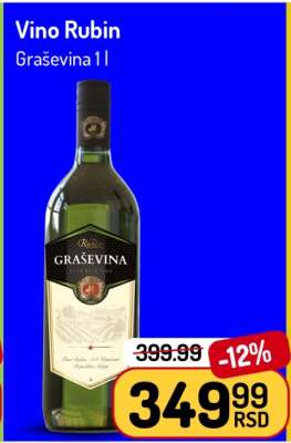 Vino Rubin - Graševina 1l