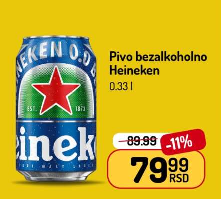 Pivo bezalkoholno Heineken
