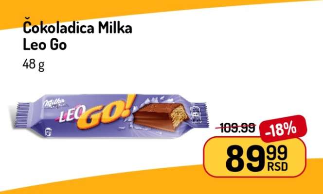 Čokoladica Milka Leo Go